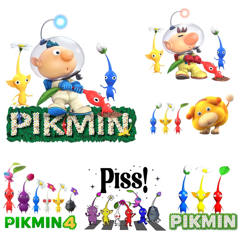 Board Game Movie - Videospiele Pikmin 4 Niedliche Aufnäher für