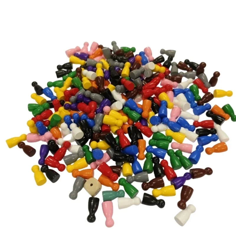 Board Game Harvest - 100 Stück bunte Holz-Schachmarker, 24 x