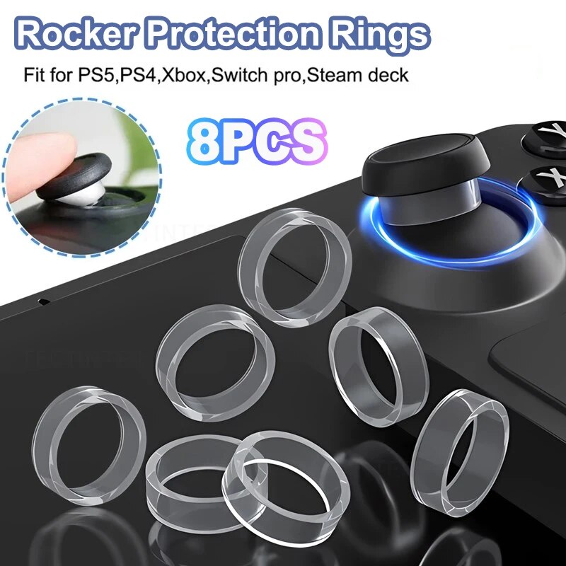 Board Game Steam - 8 Stück Ringabdeckung, elastischer schützender Rocker-Gummiring