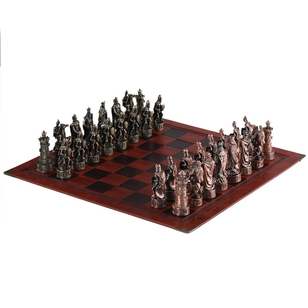 Yearbook Board Game Theme - Metall Thema Schach 32 stücke IntelligencLuxury