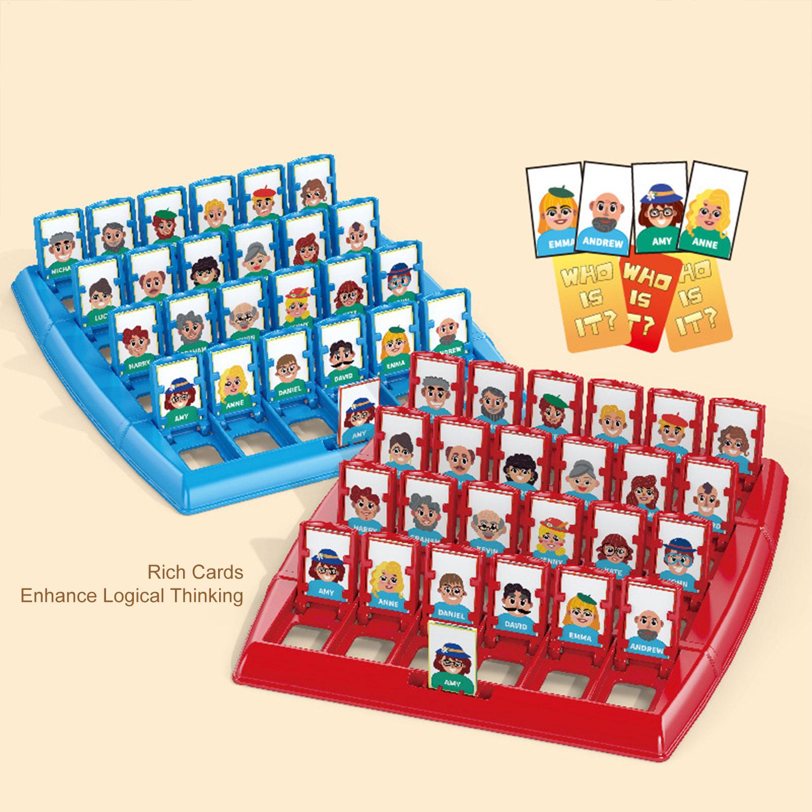 Board Game Guess Who - Wer bin ich? Brettspiel Gedächtnis-Logik-Kartenspiel Lehrreiches