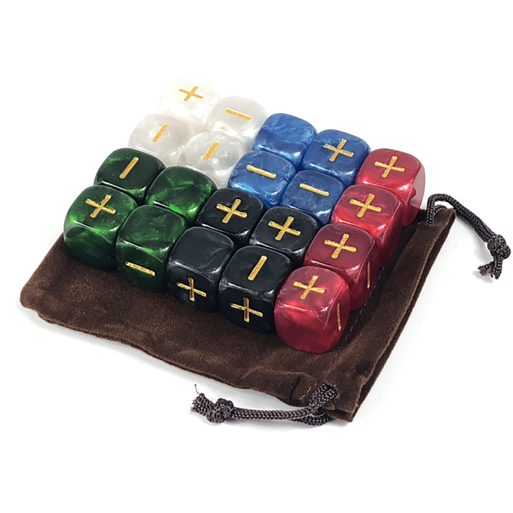 Board Game Electronic Table - Fate Würfel mit Tasche 20 Stück