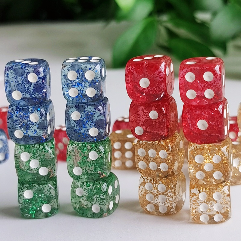 Set mit 10 Stück Glitzer-Würfe – Board Game Viral Bewertung und Preis