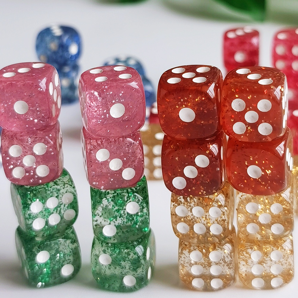 Set mit 10 Stück Glitzer-Würfe – Board Game Viral Bewertung und Preis