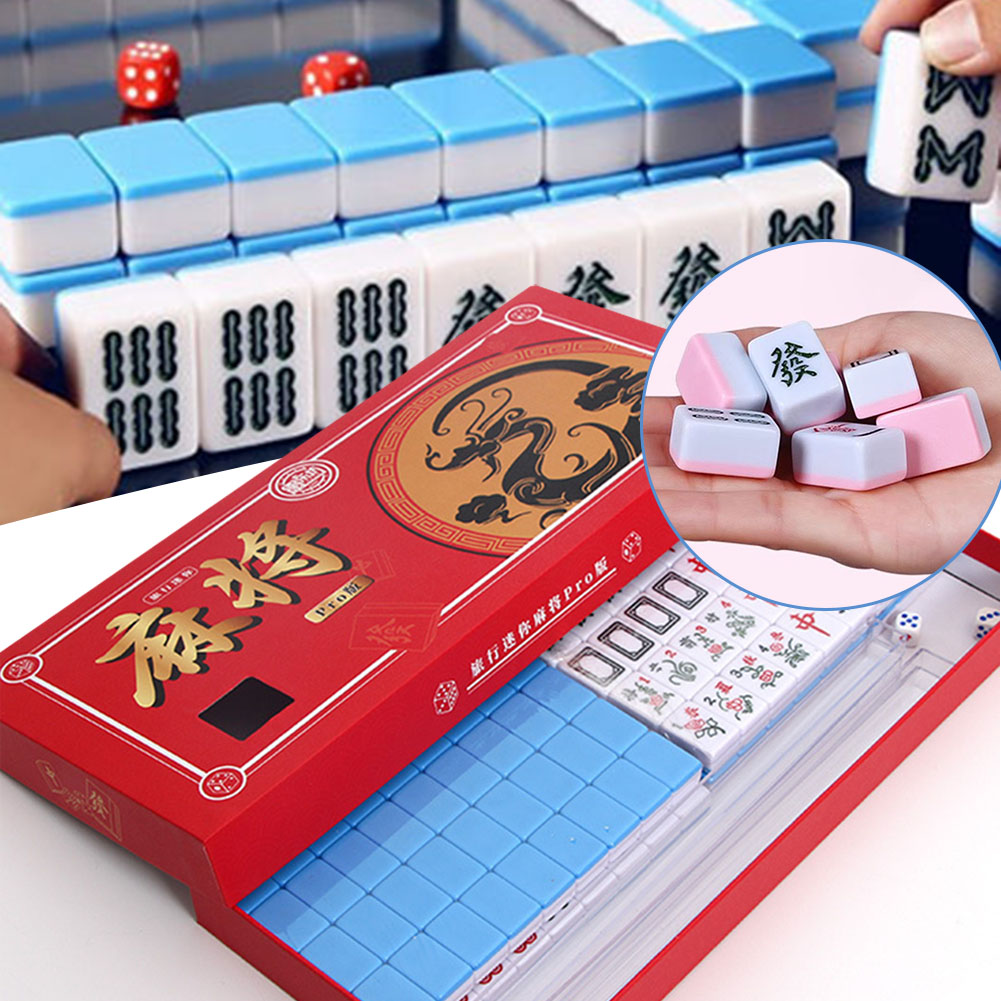 Tragbares Reise-Mini-Mahjong-S – Board Game Box Bewertung und Preis