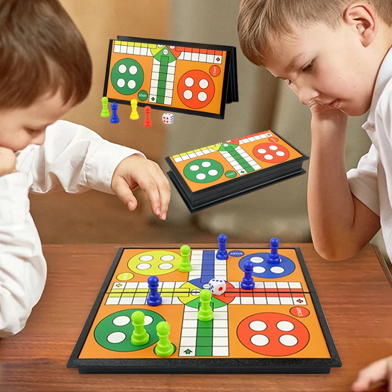 Tragbares Ludo-Schach-Backgamm – Board Game Harvest Bewertung und Preis