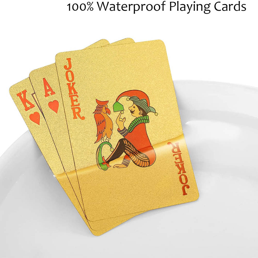 Spielkarten, wasserdicht, gold – Board Game Viral Bewertung und Preis